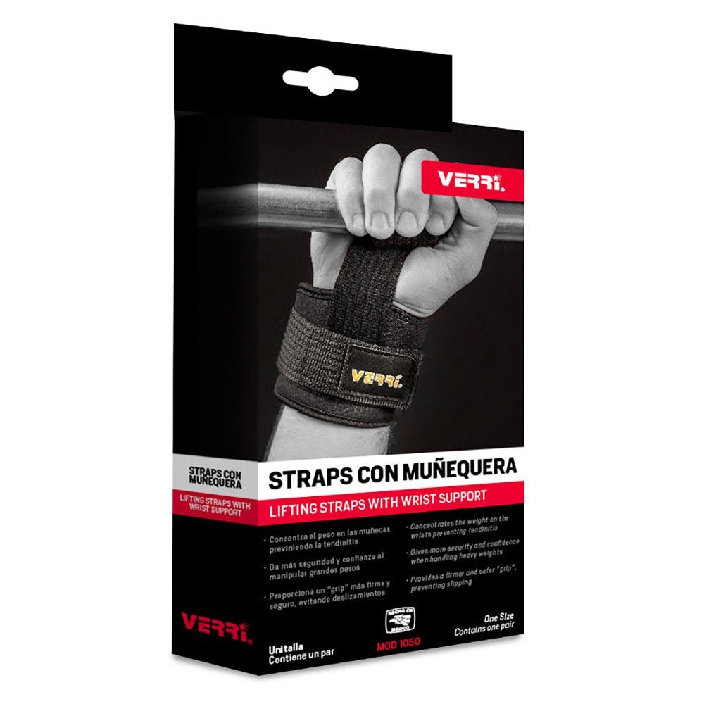 Straps con Muñequera de Soporte Firme con Cinta Tersa