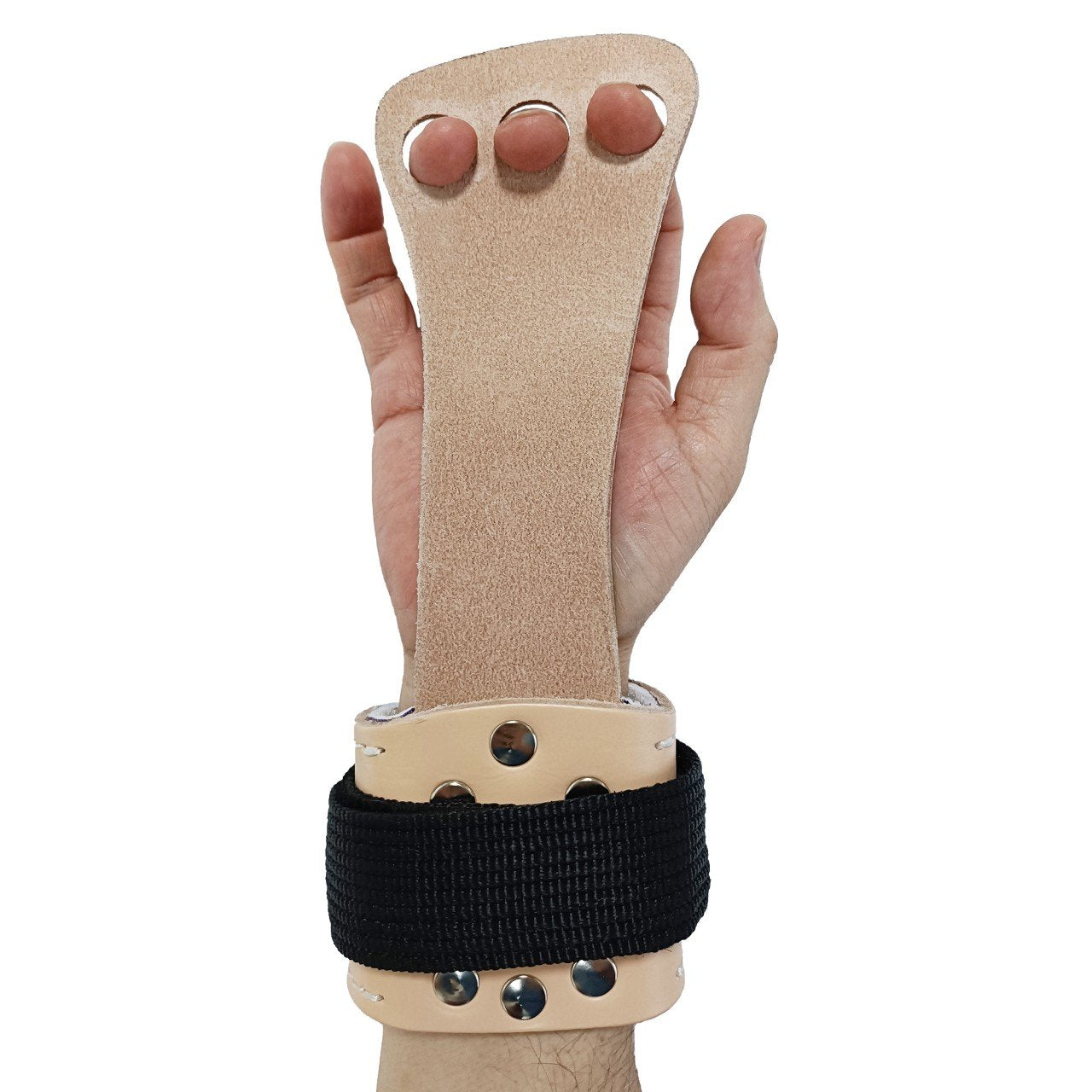 Calleras para Gimnasia de Cuero con Orificios para 3 Dedos