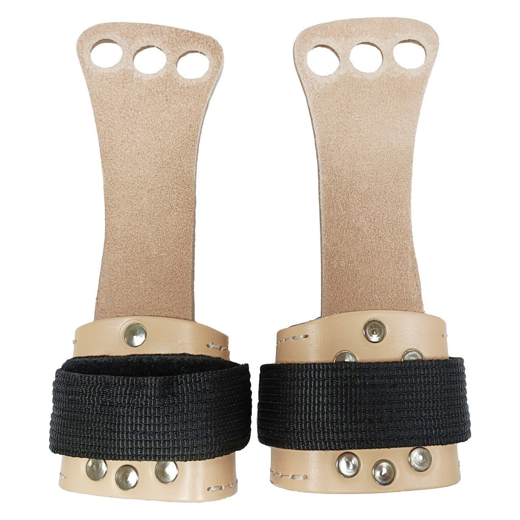Calleras para Gimnasia de Cuero con Orificios para 3 Dedos